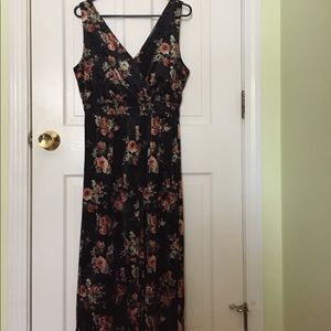VELVET FLORAL JUMPSUIT by Sienna Sky